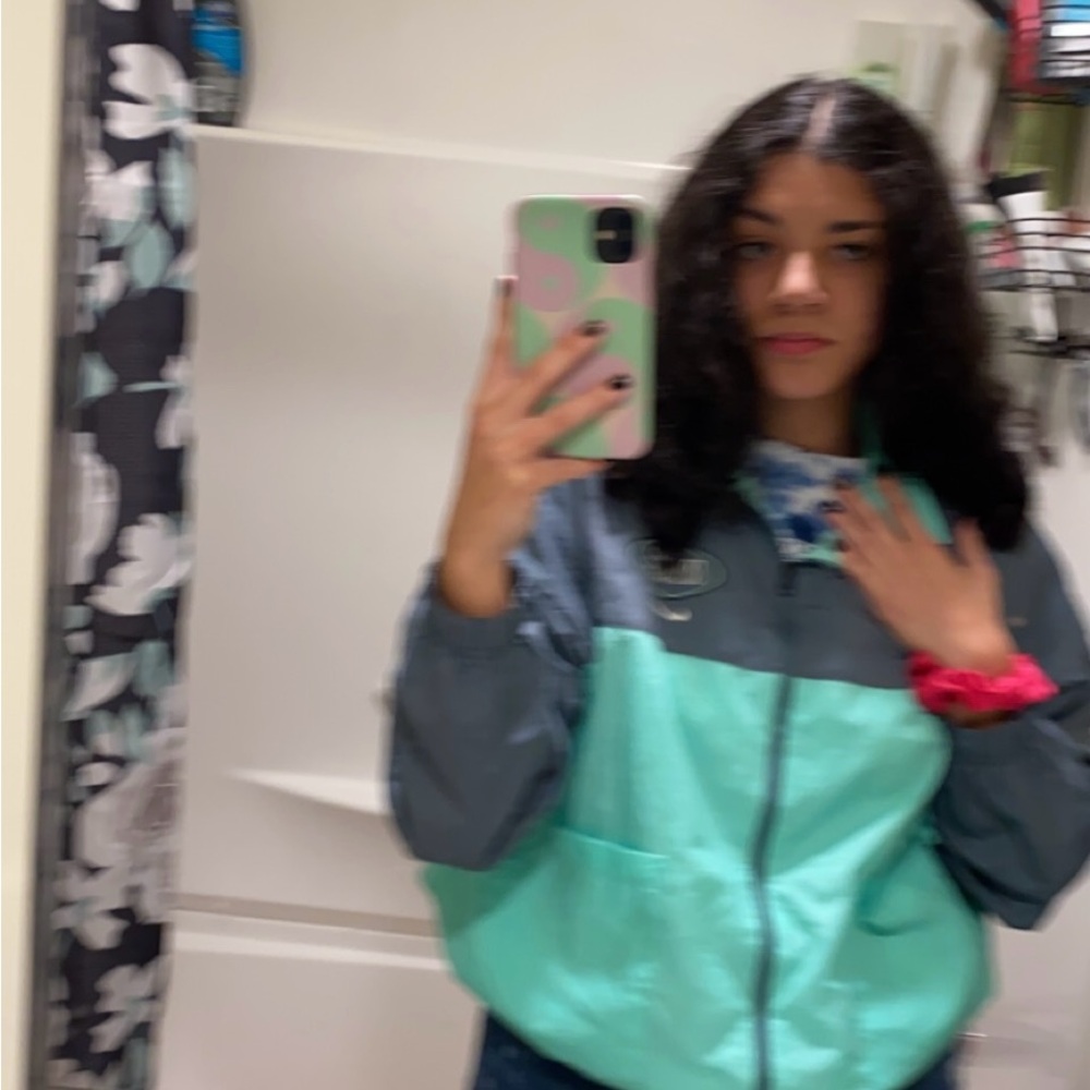 Nike Mint Green and Charcoal Jacket